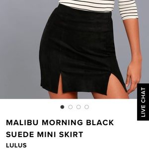 Lulus suede skirt